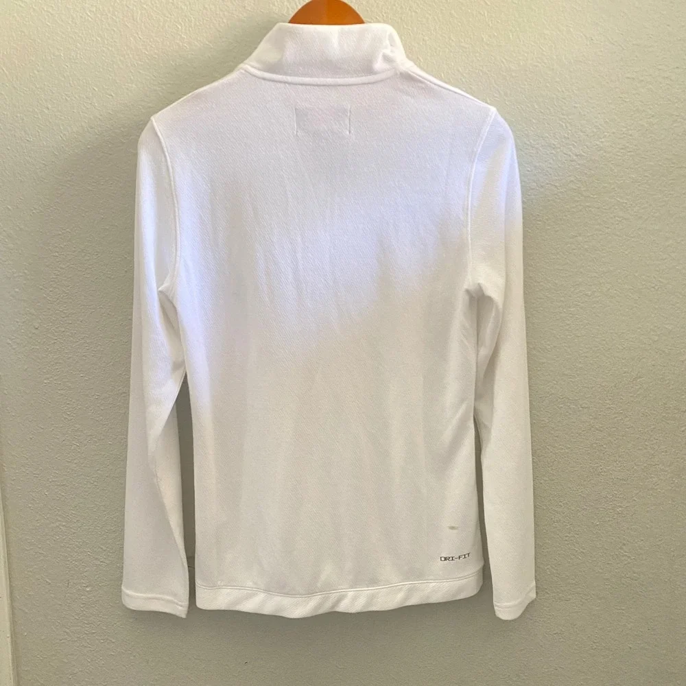 Jordan Dri-FIT Mens Quarter Zip Pullover White Jumpman DQ7917-100 Size S
